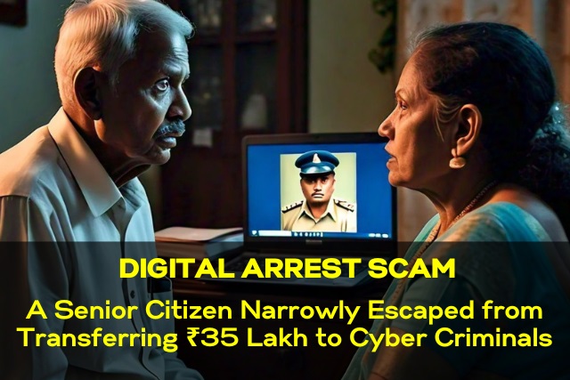 Digital Arrest Scam – A Senior Citizen Narrowly Escaped Transferring ₹35 Lakh to Fraudsters