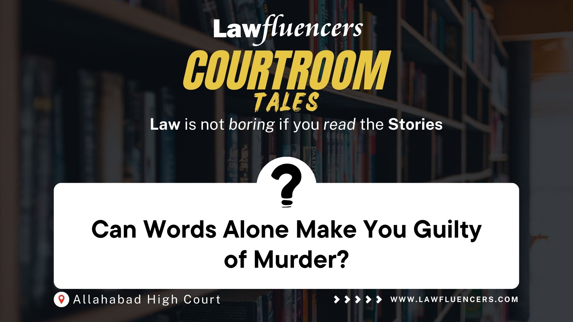 Can Words Alone Make You Guilty of Murder?